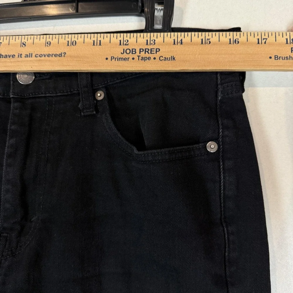 Levi's 514 Jeans Mens 32x32 Black Dark Wash Regular Straight Stretch Denim